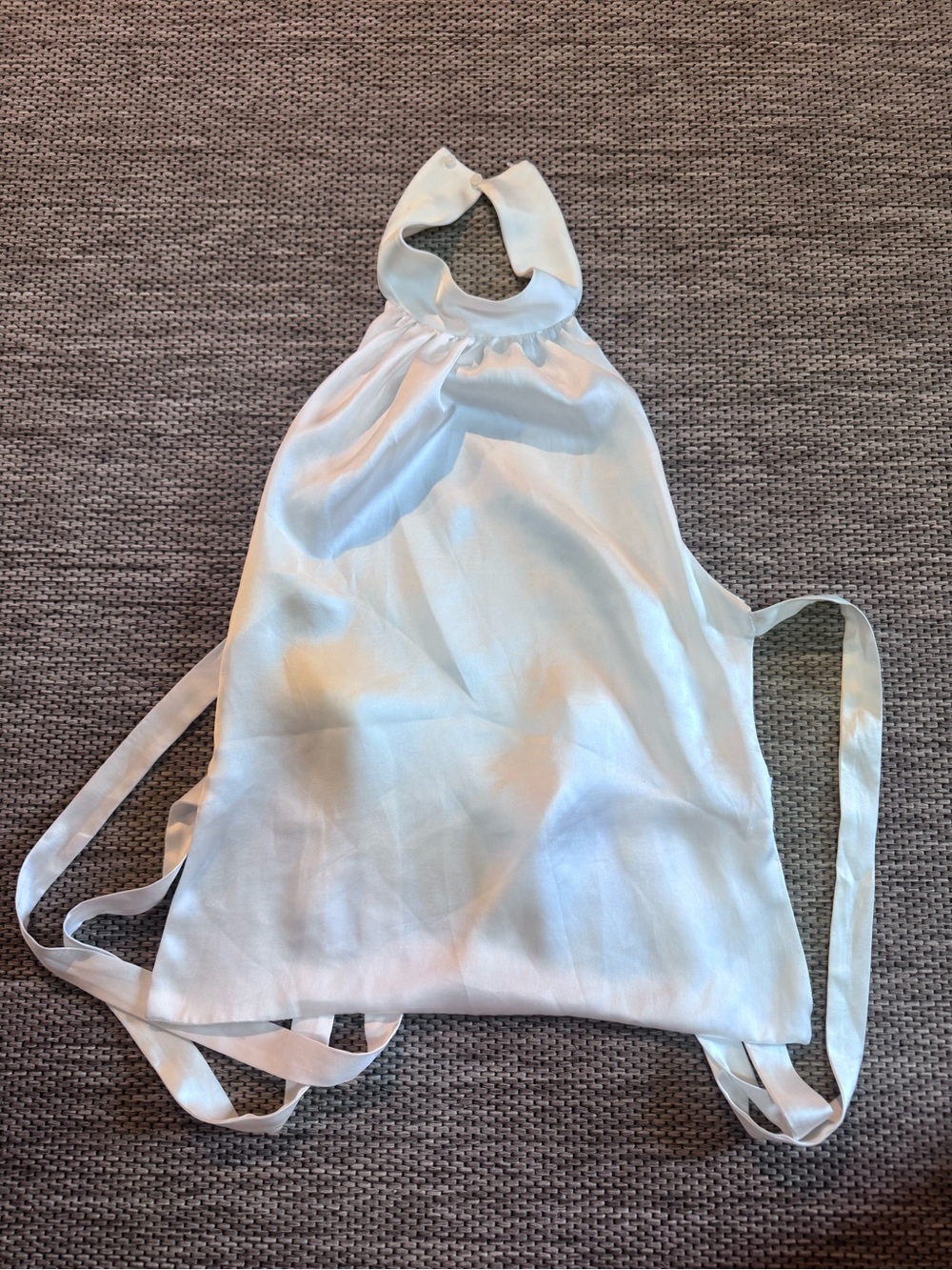 Zara White Satin Top